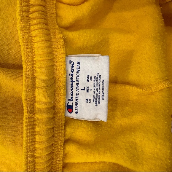 Champion Bright Yellow University of Michigan Athletic Sweatpants - Picture 3 of 4